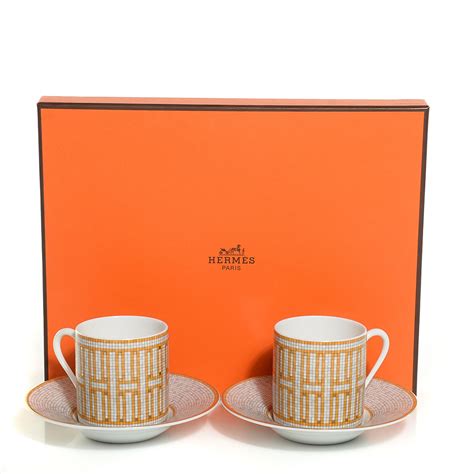 hermes coffee cup price|Hermes coffee cup set.